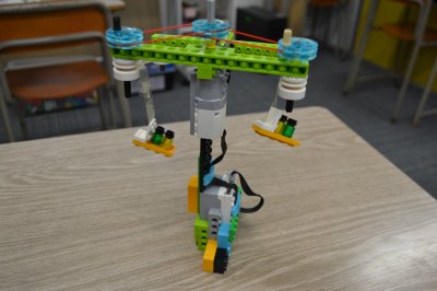 ふじみ野ロボット教室でロボットを使った滑車のお勉強をしました！